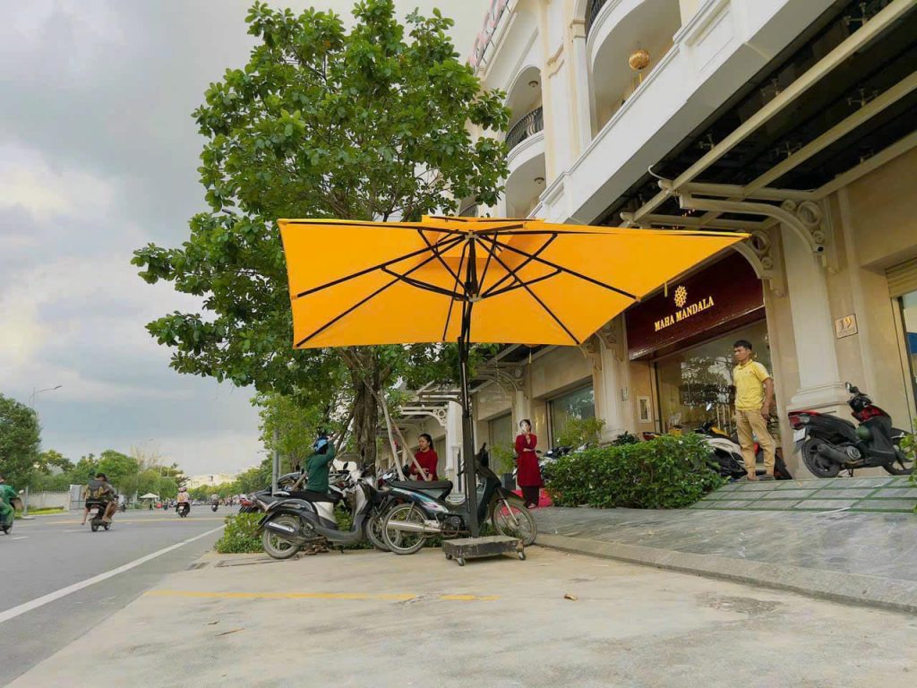 Thay bạt áo dù lệch tâm vuông 2.5m Nghệ An