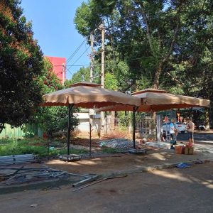 Thay bạt áo dù lệch tâm vuông 3.5m ở Hà Tĩnh