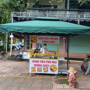 Thay bạt áo dù lệch tâm vuông 3.5m ở Hà Tĩnh