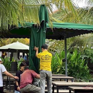 Thay bạt áo dù che nắng ở Hà Tĩnh