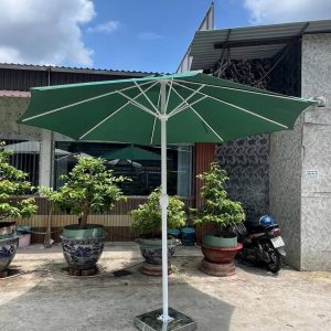Dù đứng tâm tròn 3m màu xanh che nắng quán cafe