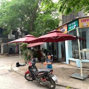 Ô dù lệch tâm vuông 2m5 che nắng mưa ngoài trời